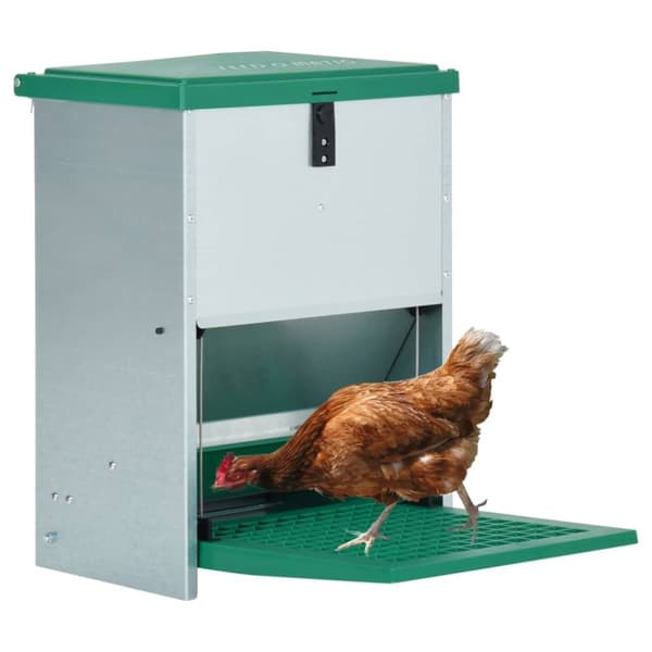 Foderautomat för fjäderfä med pedal 12 kg