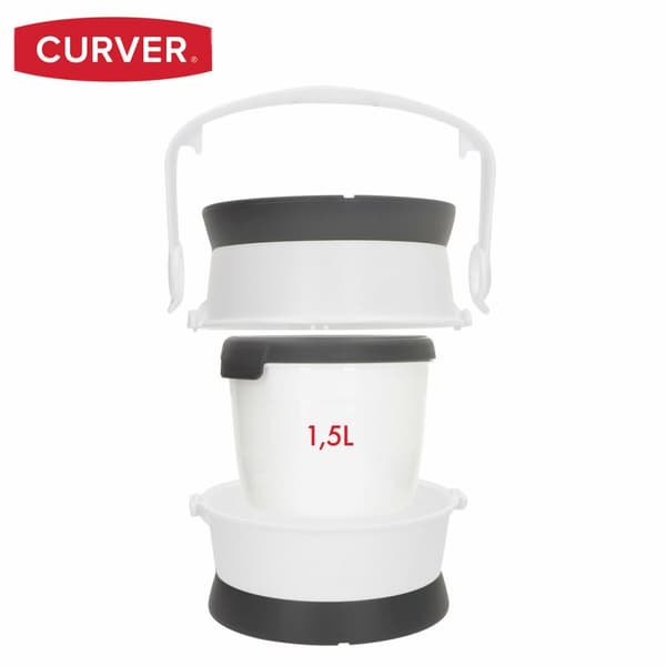 Hopvikbar matskål för Husdjur Curver Plast 19 x 8 x 18 cm (6 antal)