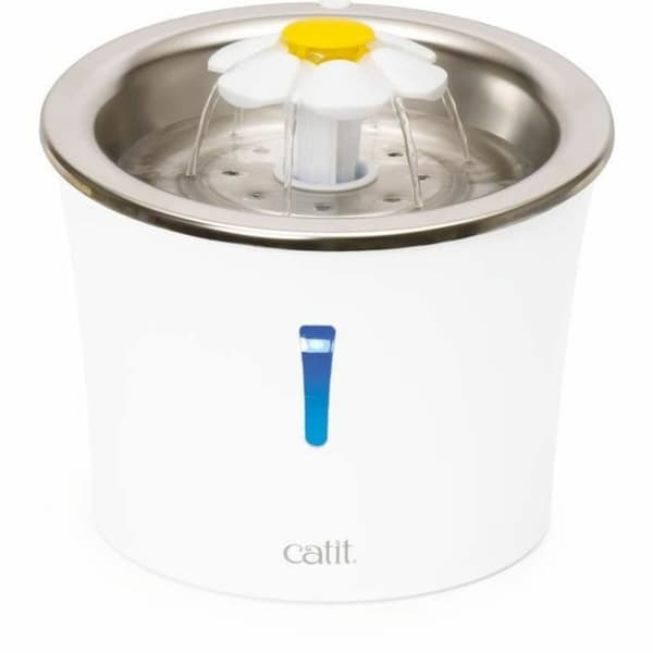 Fontän för husdjur Catit Vit Plast/Rostfritt stål Vit