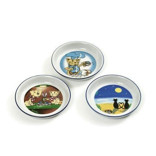 Skål - Karlie - Cats Moon - 16 cm - 200 ml - Keramik - Svart
