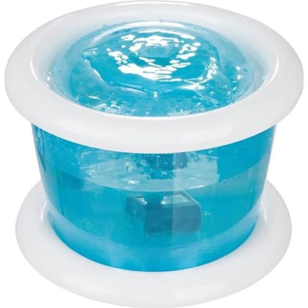 Automatisk vattendispenser - TRIXIE - Bubble Stream - 3L - Blå och vit - För hundar Blå, Transparent, Vit