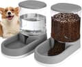 Miniatyrbillede 1 af 7: Automatisk foder- og vanddispenser til kæledyr, 2×3,8 l, selvgenopfyldende skåle til små til store kæledyr
