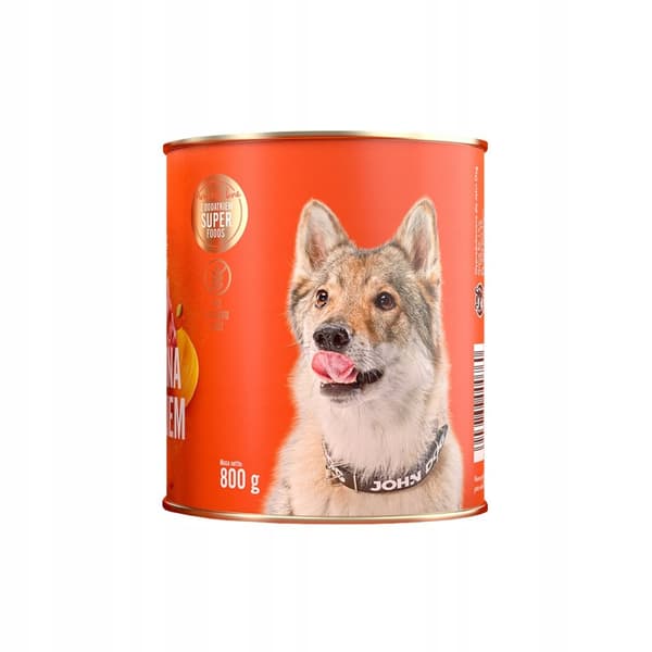 JOHN DOG GRÆSKAR vådfoder til hunde LAM MED KANIN OG GRÆSKAR 800 g