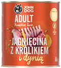 Miniatyrbillede 1 af 7: JOHN DOG GRÆSKAR vådfoder til hunde LAM MED KANIN OG GRÆSKAR 800 g
