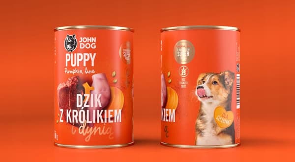 JOHN DOG GRÆSKAR hundefoder til hvalpe, vildsvin med kanin og græskar 400 g