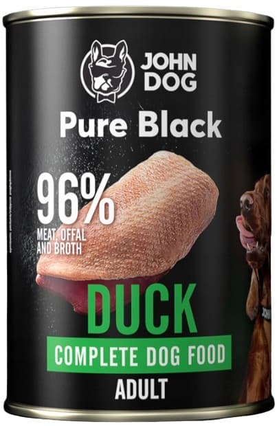 JOHN DOG PURE BLACK vådfoder til hunde AND 400 g