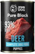 Miniatyrbillede 1 af 5: JOHN DOG PURE BLACK JUNIOR vådfoder til hundehvalpe JELEŃ 400 g