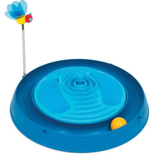 Kattleksak - CATIT - Kretslopp med boll och kattmynta - Flera massageband - Spring Bee