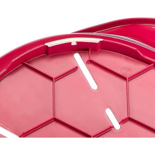 Korg - FERPLAST - SIESTA DELUXE 4 - Bordeaux - Oval - Invändig - Halkfri