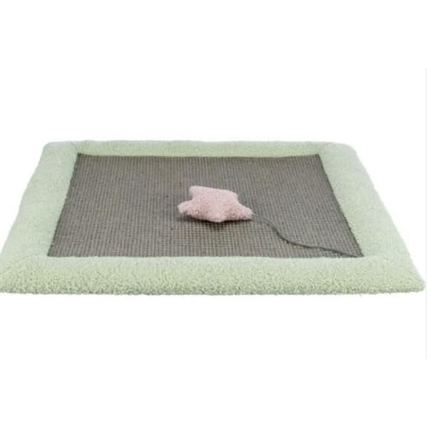 Klösmatta för juniorer - TRIXIE - 47 x 47 cm - Grå / Mintgrön
