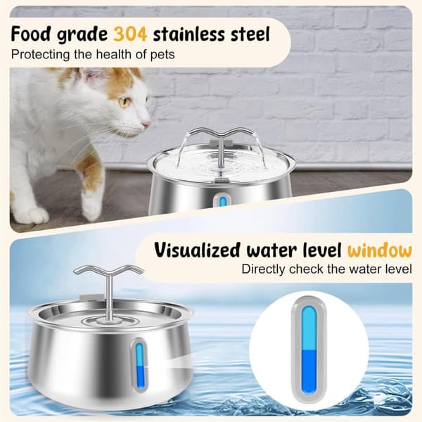 OBOSOE Vattenfontän 4 liter - Kattfontän med biologisk avkänning