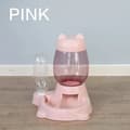 Miniatyrbillede 2 af 2: Automatisk kæledyrsfeeder, stor kapacitet, nem at bruge,26x21x30CM Pink