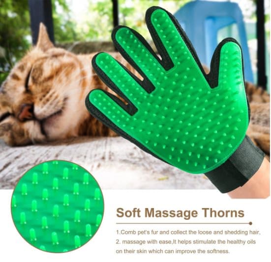 INF Pet Grooming Handsker Gentle Pet Bade Shampoo Massagehandsker MultiColor