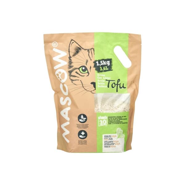 Kattsand 1,5 Kg Soja Vit (8 antal)