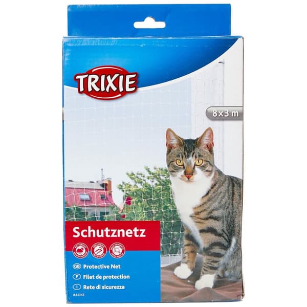 Säkerhetsnät Trixie 44343 Katt Transparent Nylon 8 x 3 m
