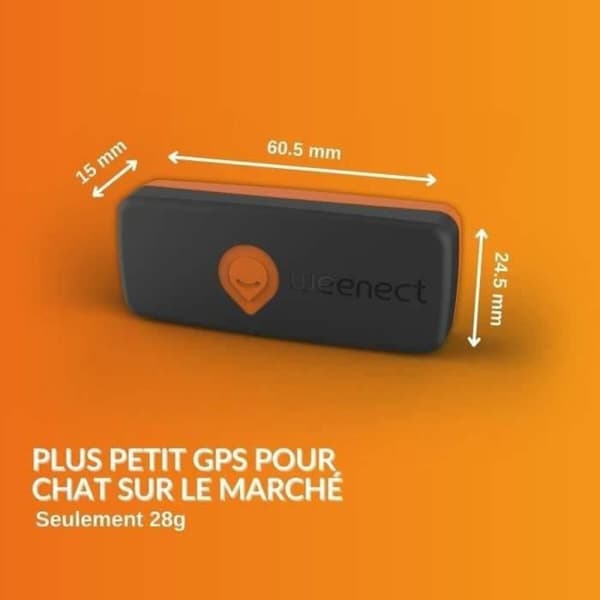 Anti-förlust lokaliserar Weenect Weenect XS GPS Svart