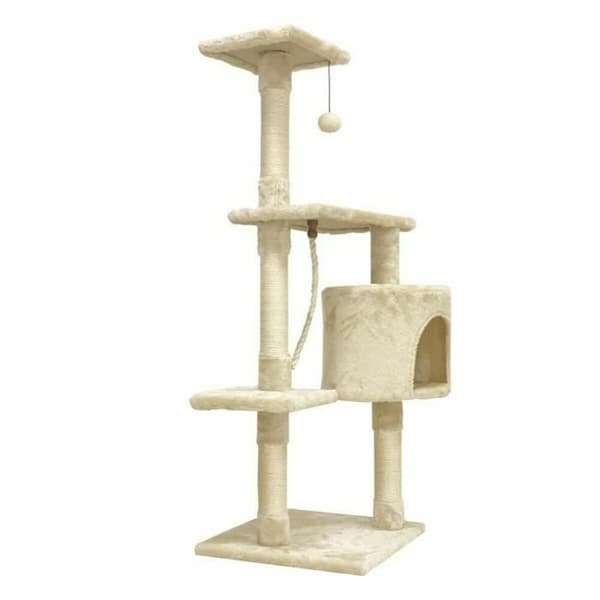 Raapimapuu kissalle Paloma 40 x 40 x 114 cm Beige