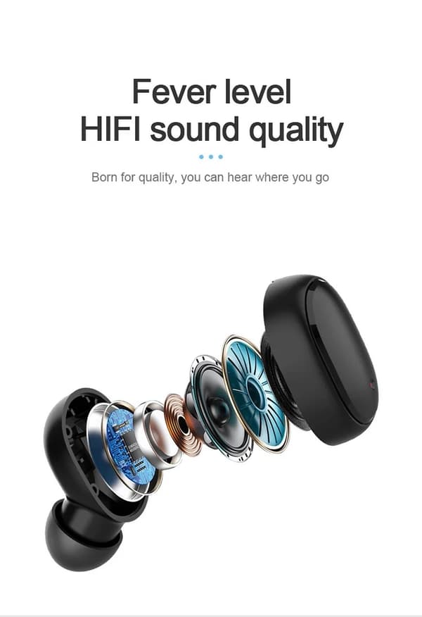 A6s TWS - Trådløse hodetelefoner Bluetooth 5.0 Samsung Iphone