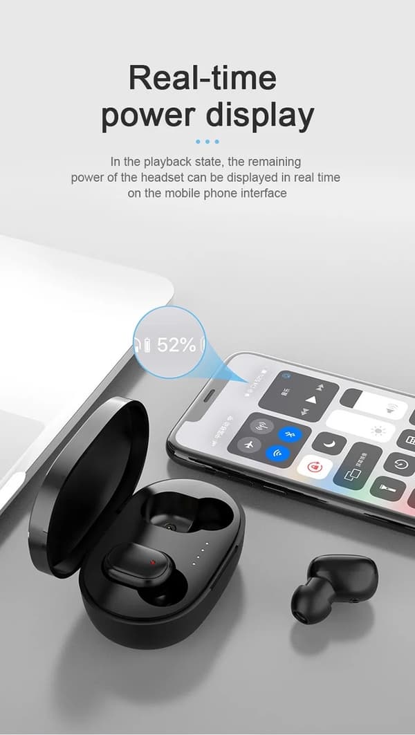 A6s TWS - Trådløse hodetelefoner Bluetooth 5.0 Samsung Iphone