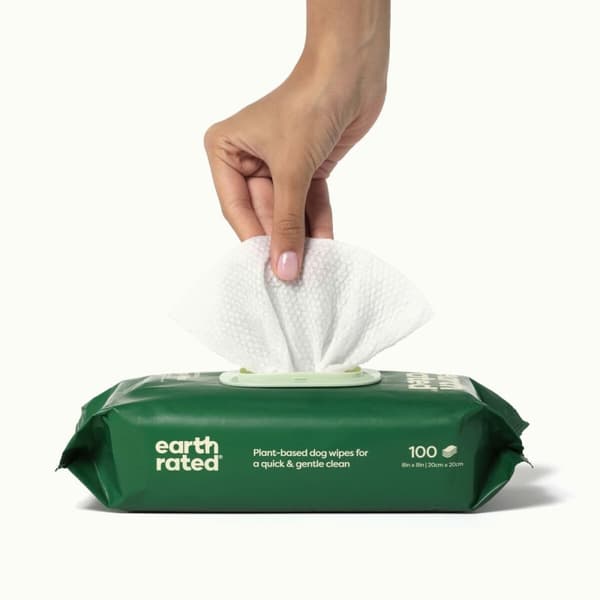 Vådservietter Earth Rated 100 enheder