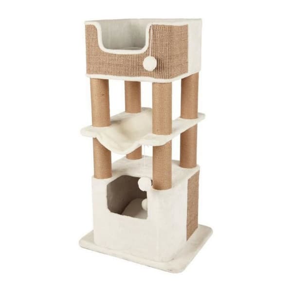 Raapimapuu kissalle Trixie Lucano Puut Sisal Valkoinen (110 cm)