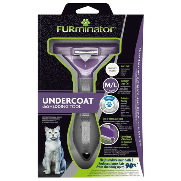 Borste Furminator FUR151326 Katt Stor Svart