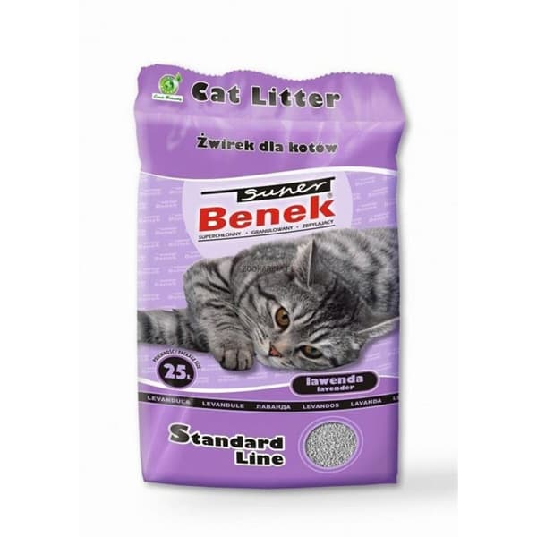 Kissanhiekka Super Benek Laventeli 25 L