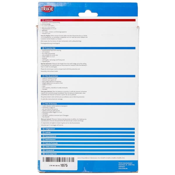 Turvaverkko Trixie 44343 Kissa Läpinäkyvä Nylon 8 x 3 m