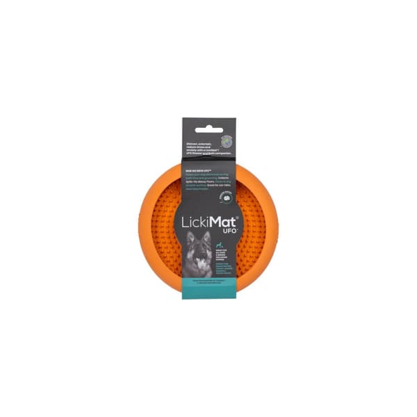 Koiran ruoka-annostelija Lickimat Orange Kumi Moderni