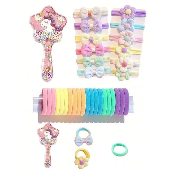 Cosmé'Chic - Unicorn Detangling Brush + 32 tillbehör -