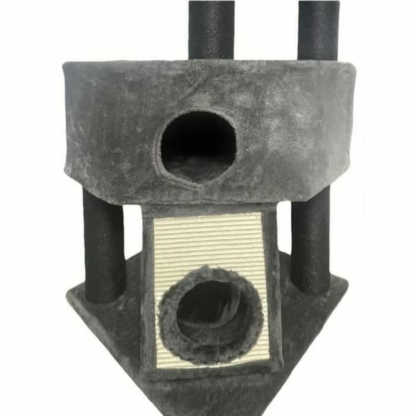 Kradsebrætter til katte Guily Dark Grå Polyester Jute plys Træ Metal Papir Stål Træ MDF Sisal (1 enheder)