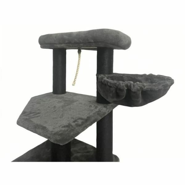 Kradsebrætter til katte Guily Dark Grå Polyester Jute plys Træ Metal Papir Stål Træ MDF Sisal (1 enheder)