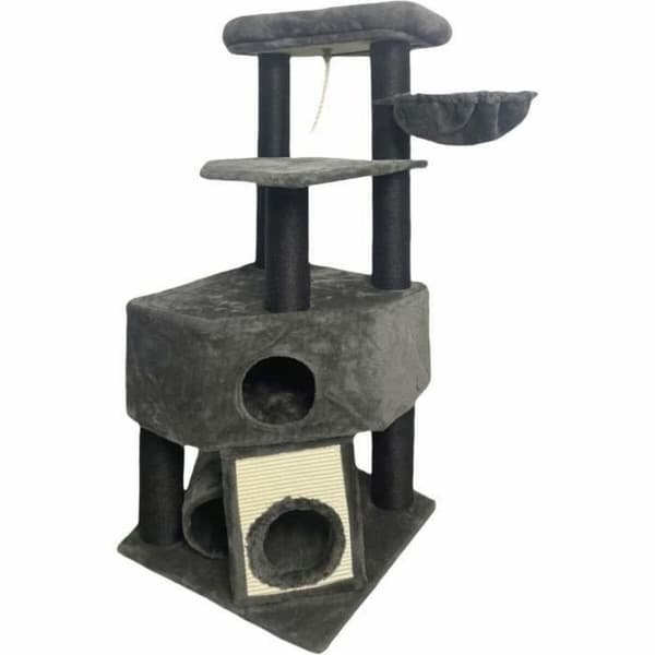 Kradsebrætter til katte Guily Dark Grå Polyester Jute plys Træ Metal Papir Stål Træ MDF Sisal (1 enheder)