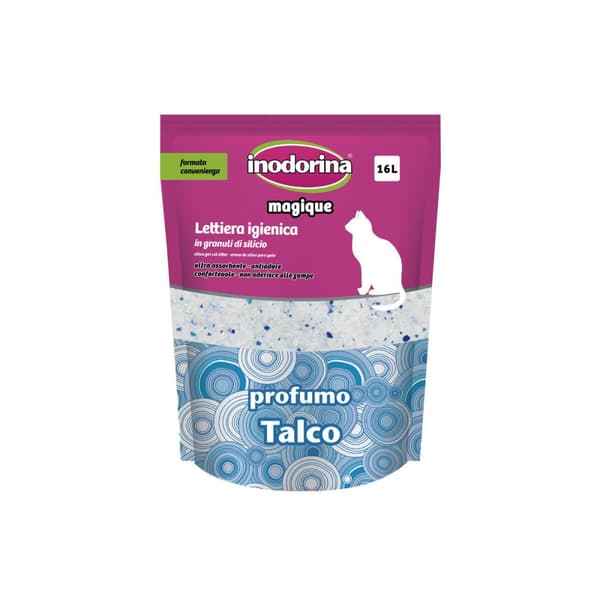 Kissanhiekka Inodorina MAGIQUE TALCO Talkki 16 L