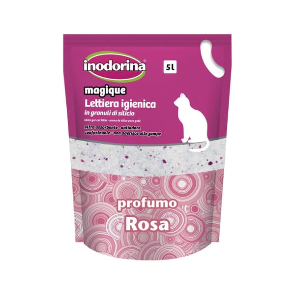 Kissanhiekka Inodorina MAGIQUE ROSE Ruusulla 5 L