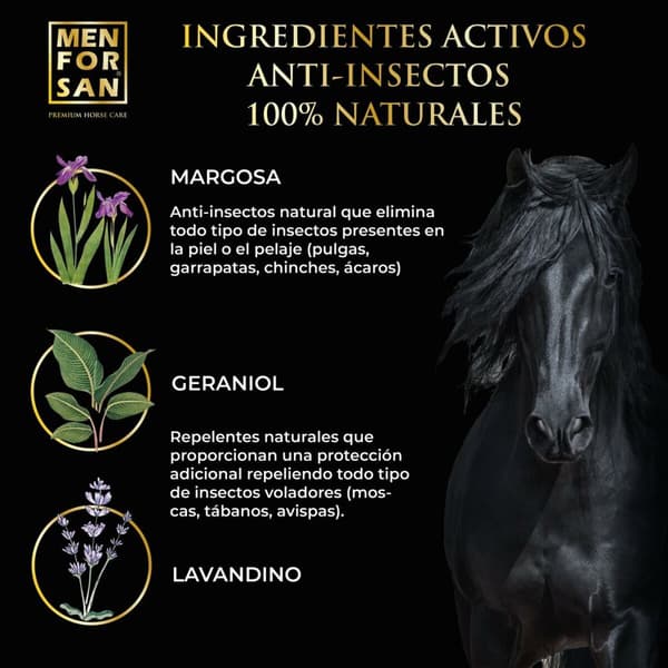 Hevoshampoo Menforsan herbal 1 L Hyönteistorjunta