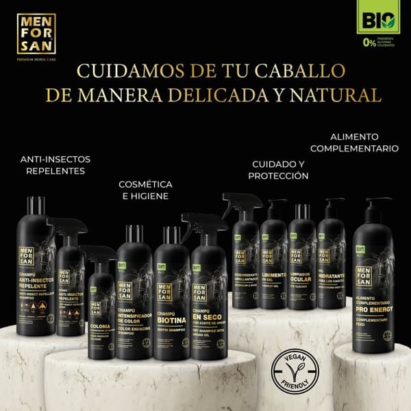 Hevoshampoo Menforsan herbal 1 L Hyönteistorjunta