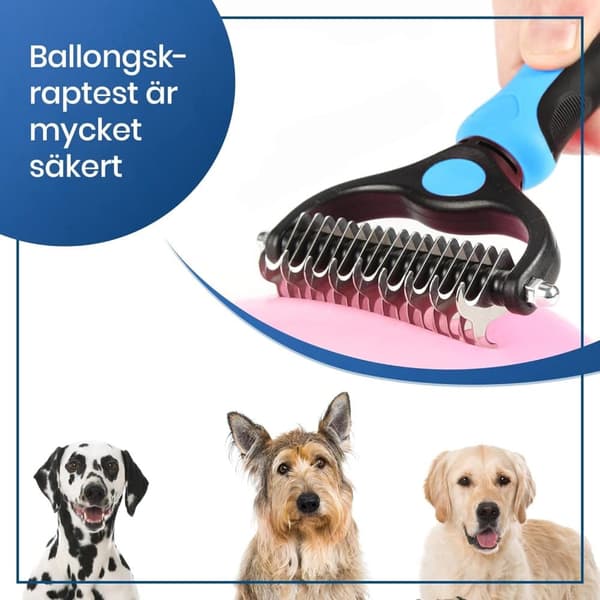 Huovutustutkijan aluskarvan kampa koiralle ja kissalle
