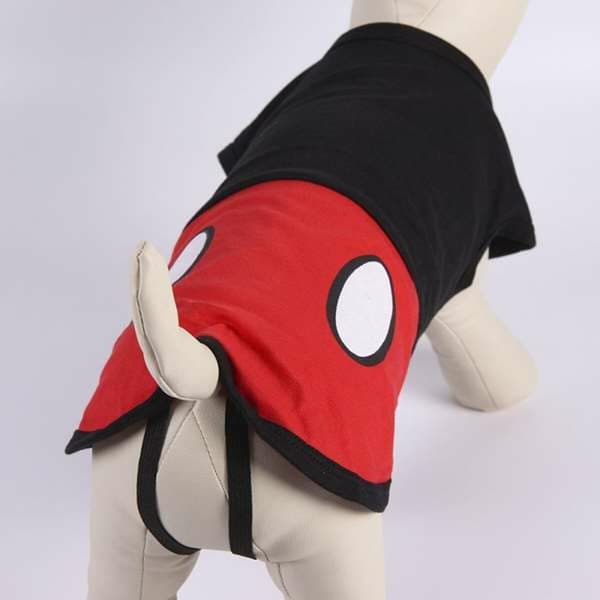 Hund T-shirt Mickey Mouse Rød