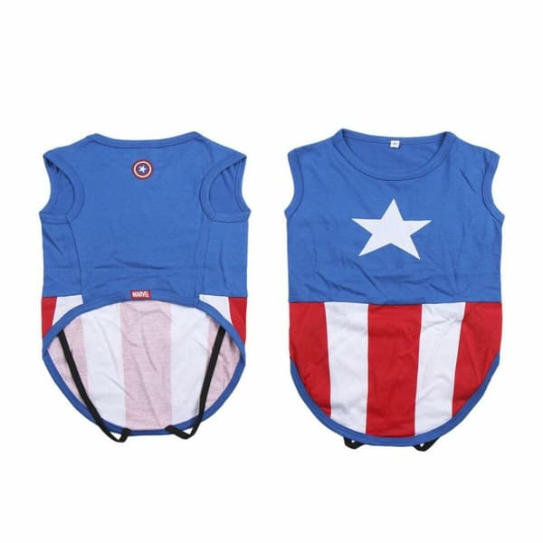 Hund T-shirt The Avengers Blå