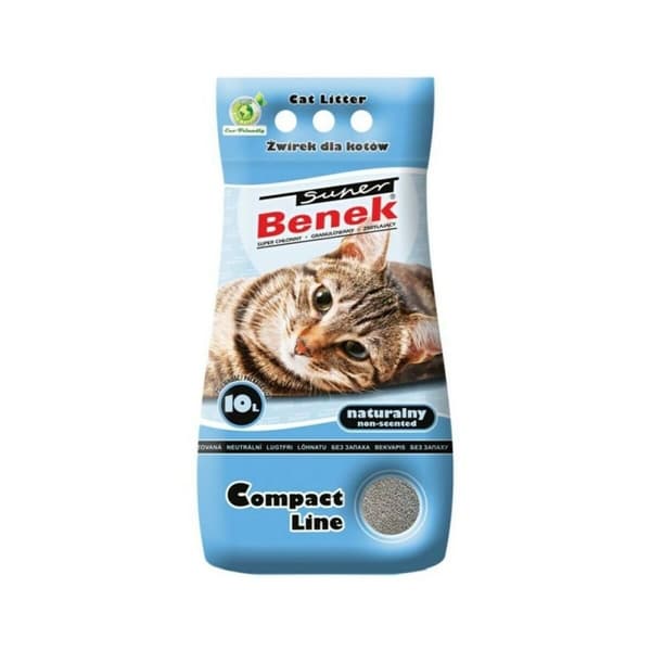 Kissanhiekka Super Benek Compact Natural 10 L