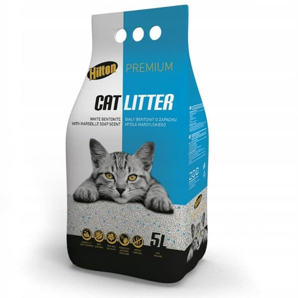 Kissanhiekka Hilton Premium Bentonita Blanca 5 L