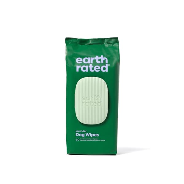 Våtservetter för husdjur Earth Rated Lavendel (60 Delar)