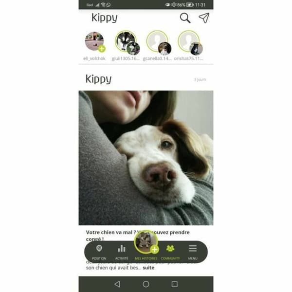 Anti tap lokaliserer KIPPY Gul