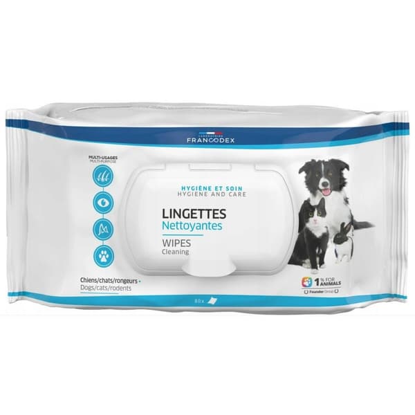 Kosteusliinat lemmikille Francodex FR172205 80 uds 80 osaa (80 Kappaletta)