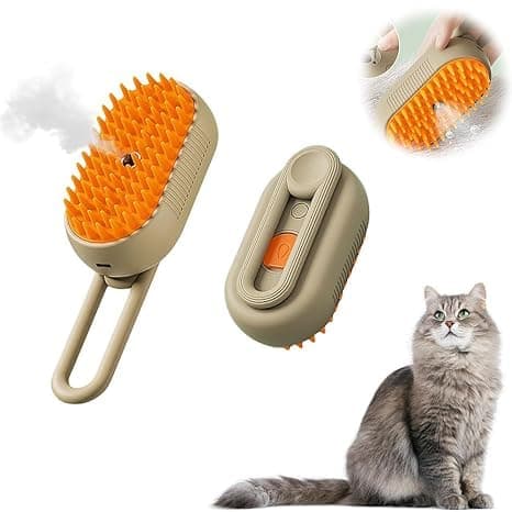 OBOSOE Ångborste för Katt & Hund – Husdjursvårdsborste med Ånga & Massagefunktion