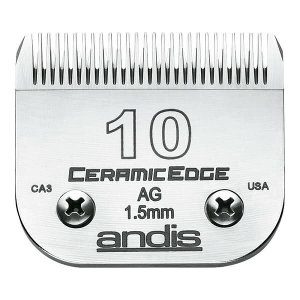 Barberblade Andis 10 Keramik Stål Chromsalt Hund