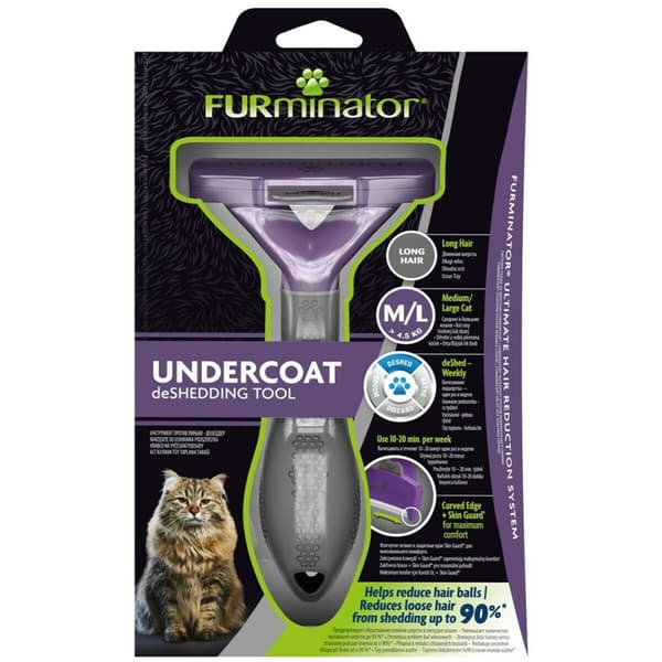Børste Furminator FUR151357 Kat Stor Sort Violet