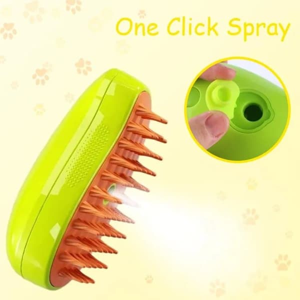 Lollanda Steamy Cat Brush 4-in-1, Cat Steamy Brush, Steamy Dog Brush – Höyrytoiminto, itsepuhdistuva