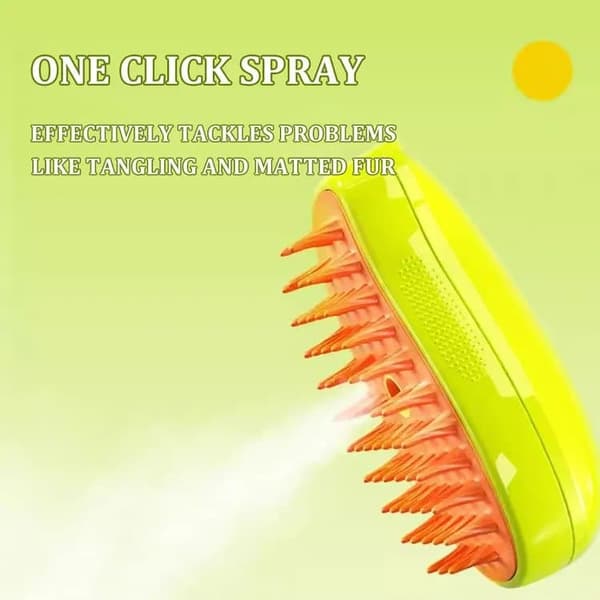 Lollanda Steamy Cat Brush 4-in-1, Cat Steamy Brush, Steamy Dog Brush – Höyrytoiminto, itsepuhdistuva